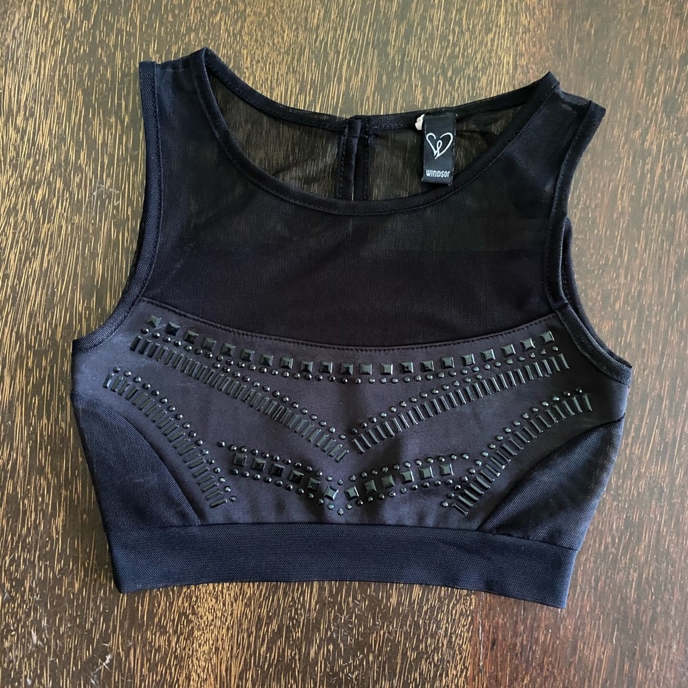 Mesh Crop Top